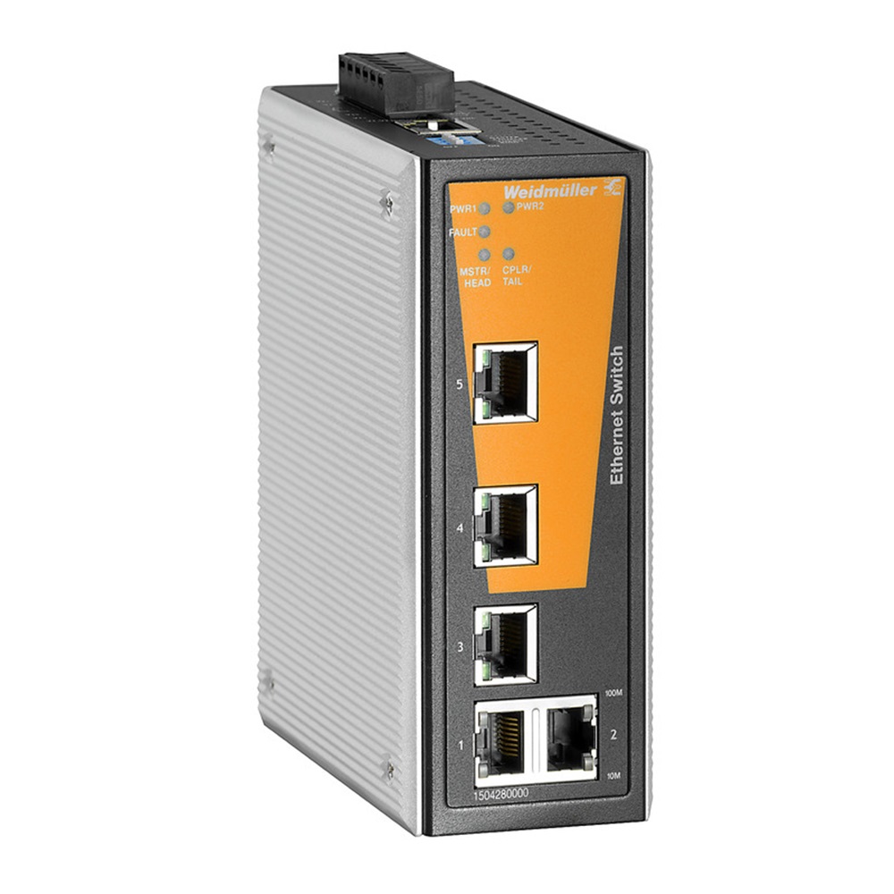[IE-SW-VL05MT-5TX] Switch P/Riel Administrable 4Xrj45 Fast Ethernet Ip30 Weidmuller _1504310000
