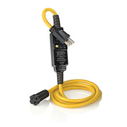 [GSCA1-6C] Extension Gfci 15A 120V 1.8 Mts Auto Reset Clavija 515P Toma 515R Leviton