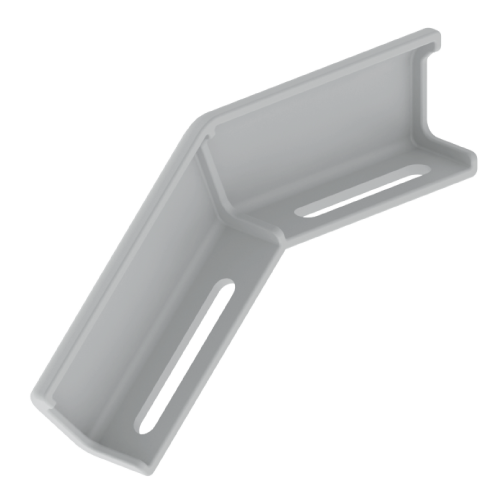 Cambio Nivel Bajada 60Mm 45 Grados Vertical Exterior X2Und Gris U23X Unex