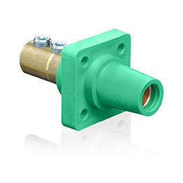 Conector Electrico Monopolar 2/0-4/0Awg Tornillo 90 Grados Hembra Verde Leviton