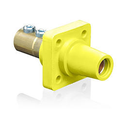 Conector Electrico Monopolar 2/0-4/0Awg Tornillo 90 Grados Hembra Amarillo Leviton