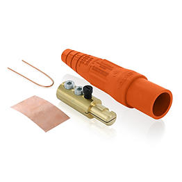 Conector Electrico Monopolar 2/0-4/0Awg Tornillo 600V 400A Macho Naranja Leviton