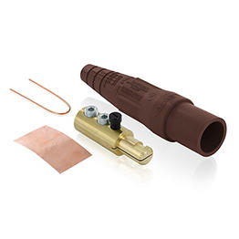 Conector Electrico Monopolar 2/0-4/0Awg Tornillo 600V 400A Macho Cafe Leviton