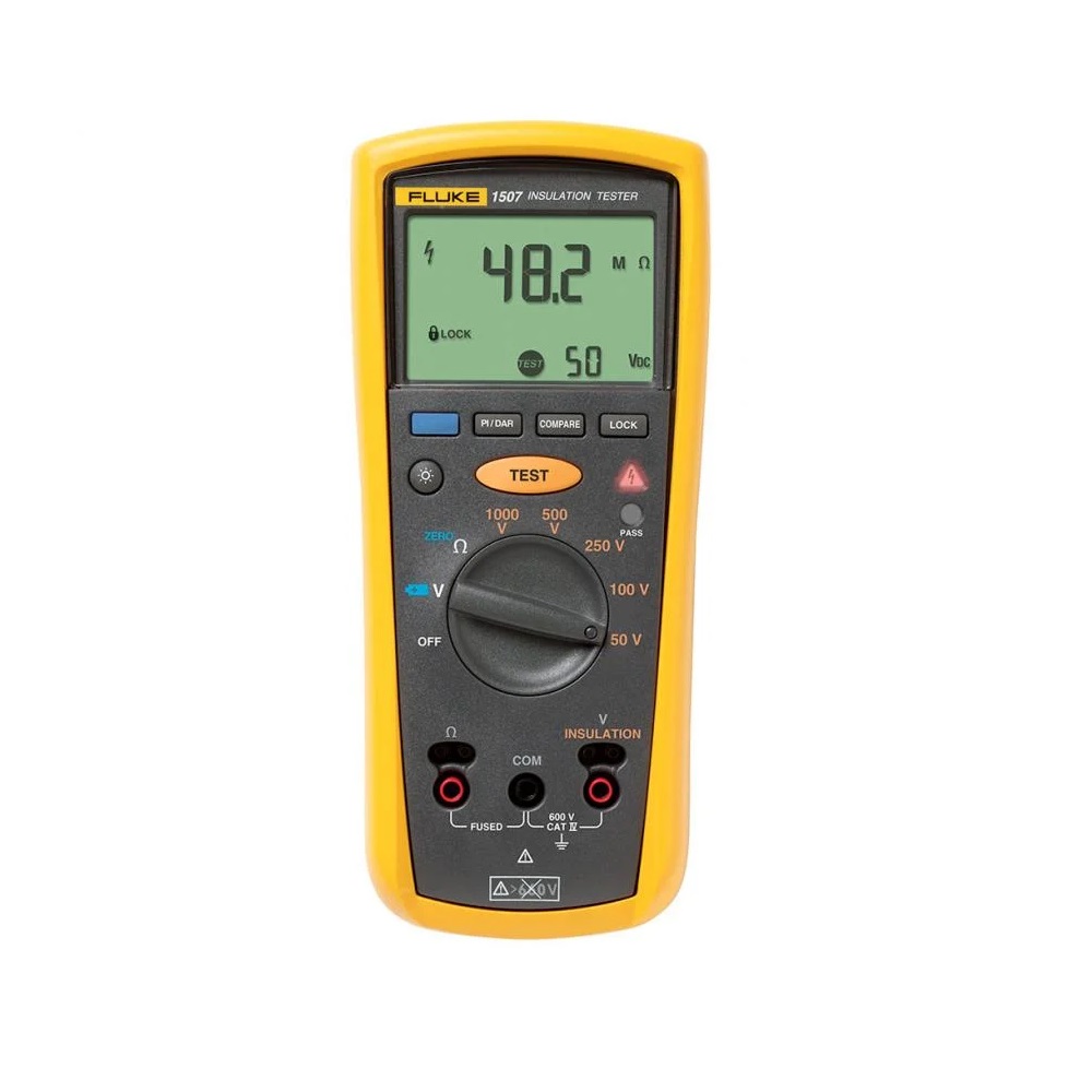 [FLUKE-1507] Comprobador De Resistencia De Aislamiento Megohmetro 50.100.250.500.1000V 10Gohmios Fluke 5066006