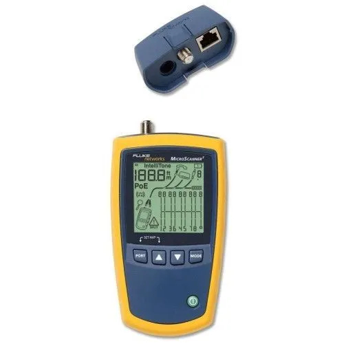 [MS2-100] Microscanner2 Verificador De Cableado De Part Trenzado Rj45/Rj11 Coaxial Mapa De Cableado Longitud De Pares Distancia Al Cortocircuito Circuito Abierto Servicios De Red Activos Ethernet 10/100/1000 Pots-Telefonia Y Presencia Poe Fluke 2772449