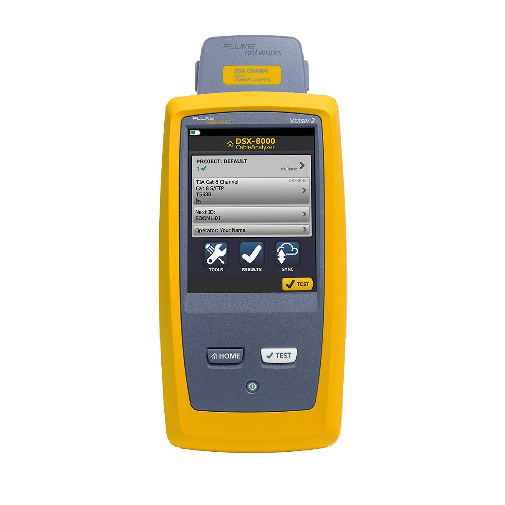 [DSX2-8000 INT] Equipo Certificador De Cableado De Cobre Par Trenzado De Categoria 5E Hasta Categoria 8 Versiv Con Modulos De Cobre Dsx2Ghz Adaptadores De Enlace Permanente Cat8 Adaptadores De Canal Cat8 (Wifi) Fluke 4954538