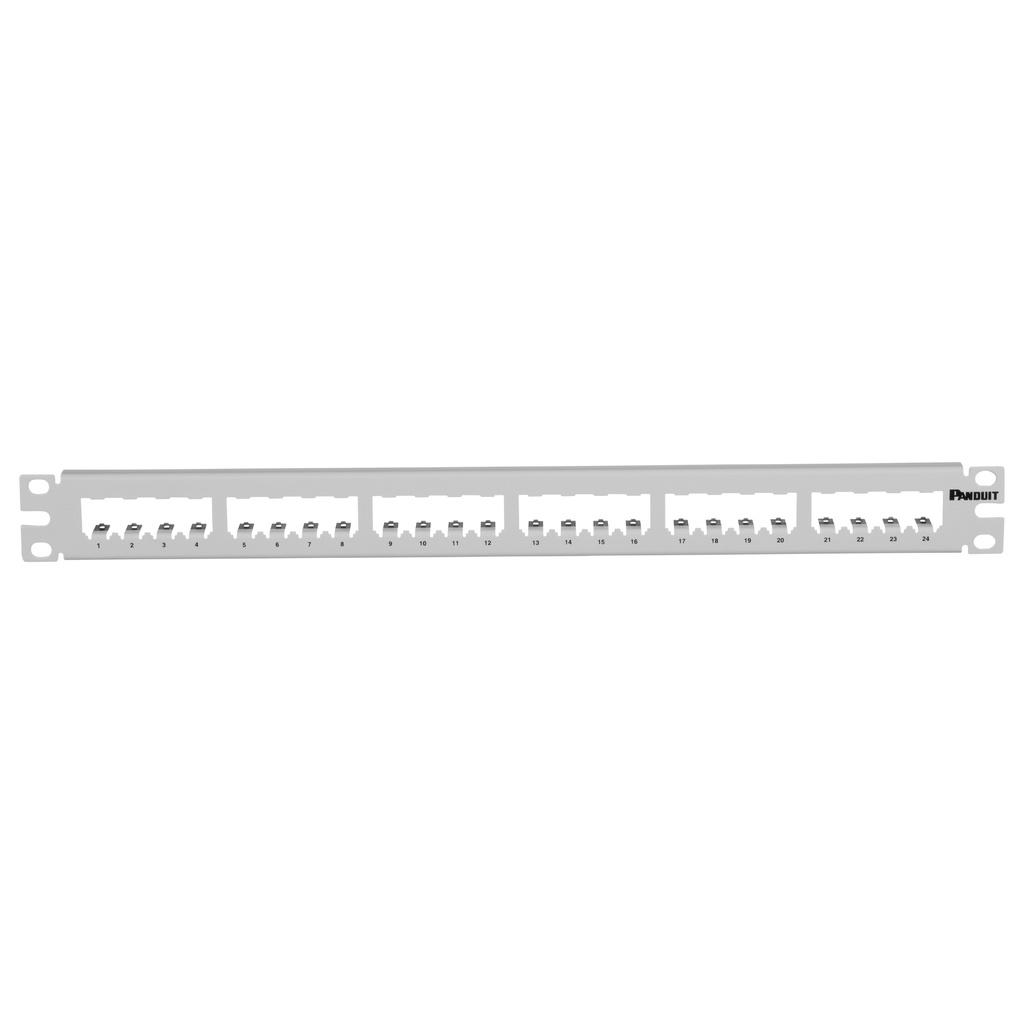 [CP24WH] Herraje P/Patch Panel 24 Esp Panduit Metalico P/Blindado Blanco Inoxidable