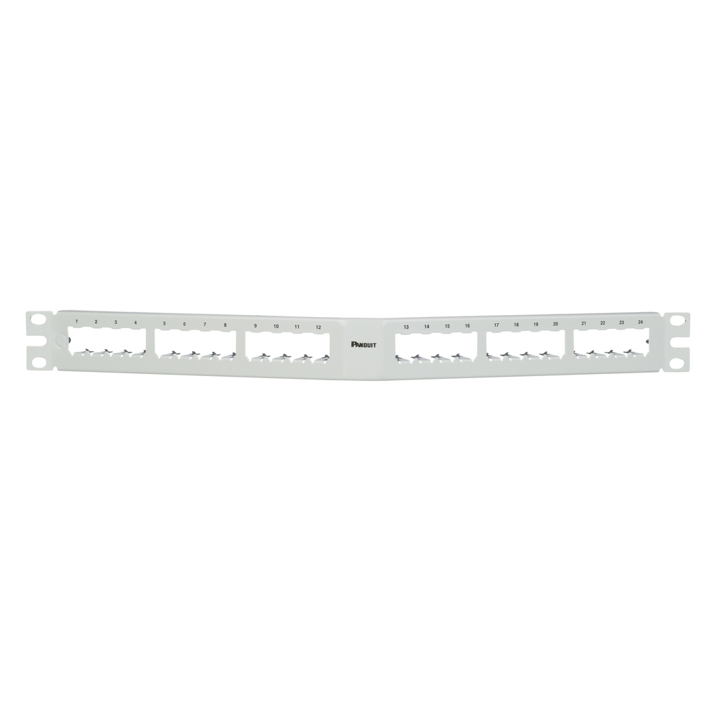 Herraje P/Patch Panel 24 Esp Angulado Panduit Metalico P/Blindado Blanco