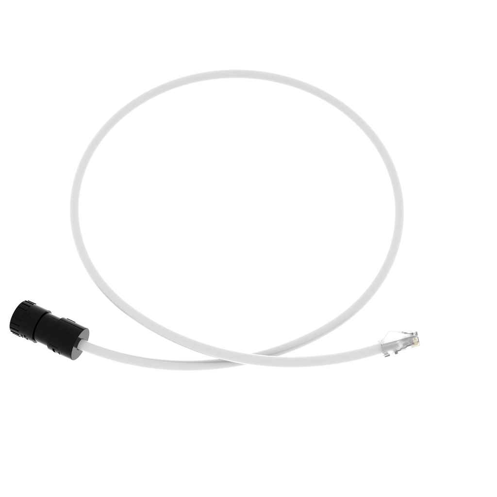Cable Conector Plenum Utp 6A 1 Mt Blanco