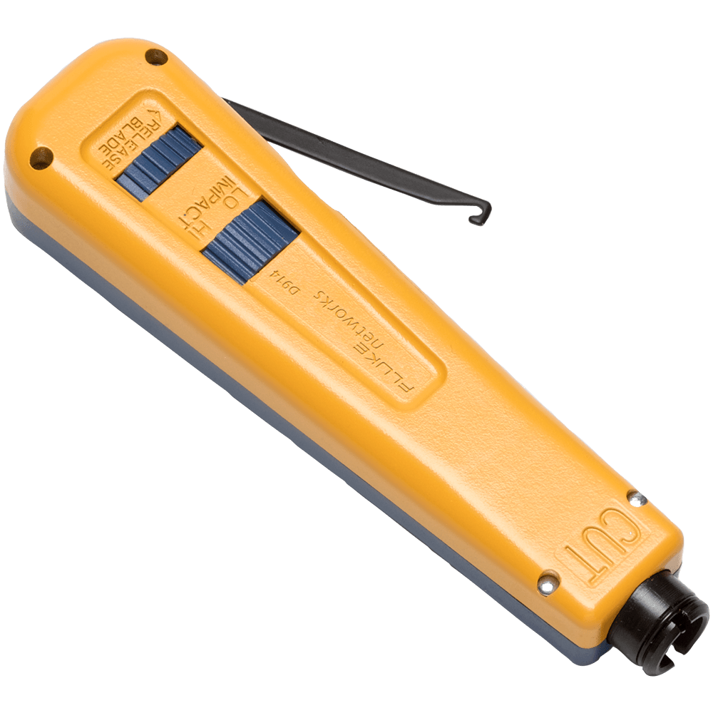 [10055110] D814 Herramienta De Impacto O Ponchadora Para Insertar Y Cortar Cables De Voz Y Datos En Bloques De Conexion Tomas Rj45 Y Paneles De Parcheo Patch Panels Con Navaja 110 Fluke 2323616