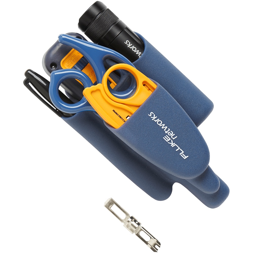 [11291000] Kit De Herramienta Is40 Instalacion Reparacion Mantenimiento De Redes De Voz Datos Incluye Ponchadora Impacto D814 Cuchilla Eversharp 66/110 D-Snips-Tijera Para Cortar Y Pelar Cable Sonda-Pic Para Manipular Hilos Y Estuche Fluke 2326409