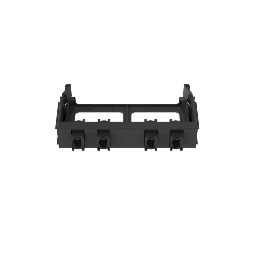 Panel Adaptador Fibra 4 Acoples Mpo Quicknet P/ Qpp Qapp Panduit