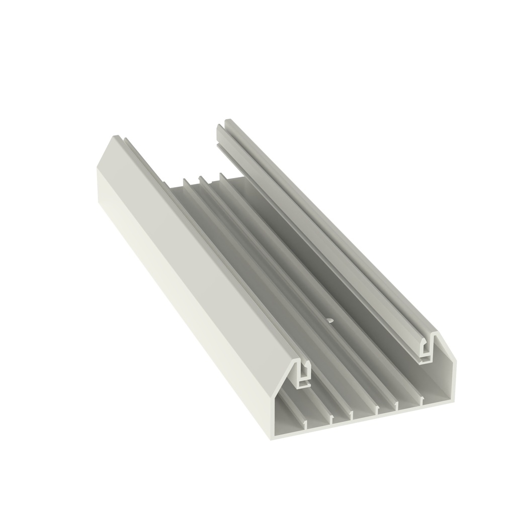 Canaleta 10X5Cm Plastica Panduit Blanca Sin Tapa Tramox8Ft