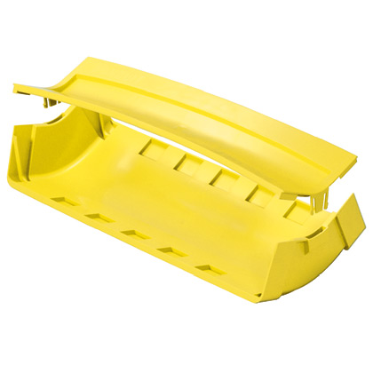 Angulo Vertical Interno 45 Grados 24X4 Amarillo Panduit Fiber Runner