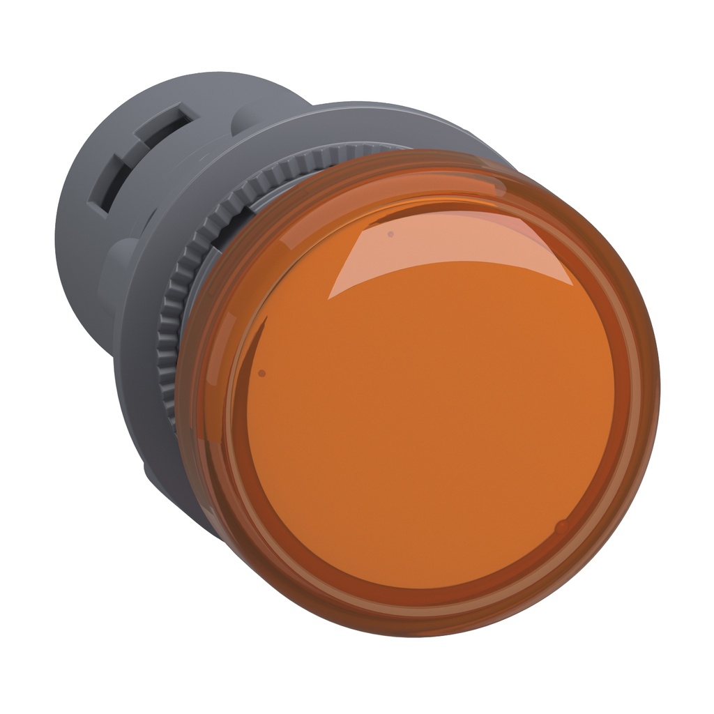 Luz Piloto Redonda Naranja 22Mm Led Integrado 220 -230 V Anti-Interferencias  Schneider