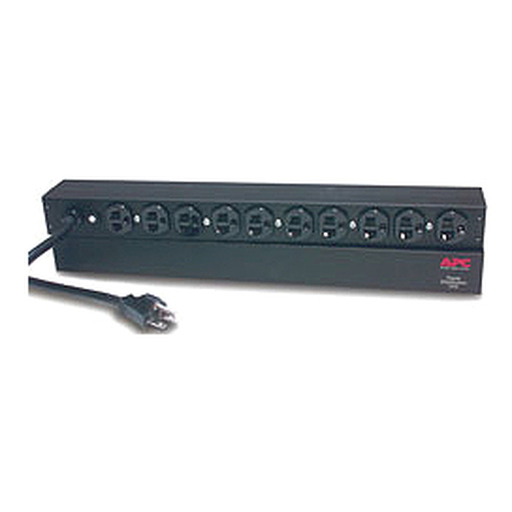 [AP9563] Toma Multiple (Pud) P/Rack Horizontal 1U 120Vac 20A 10Salidas 5-20 Apc