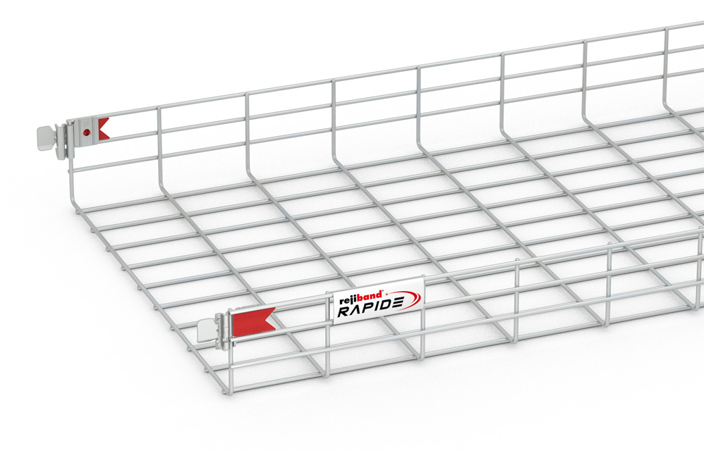 [60513500] Bandeja Malla 100Mm X 500Mm X 3.0 Mts Rapide Incluye 2 Uniones Electrozincada Rejiband Pemsa