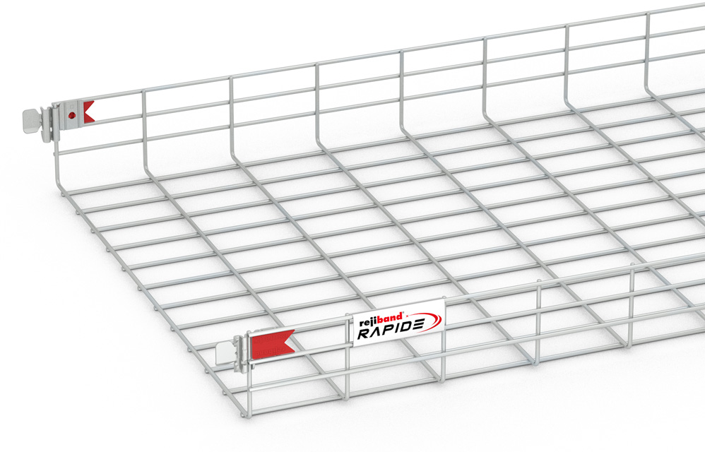 [60513600] Bandeja Malla 100Mm X 600Mm X 3.0 Mts Rapide Incluye 2 Uniones Electrozincada Rejiband Pemsa