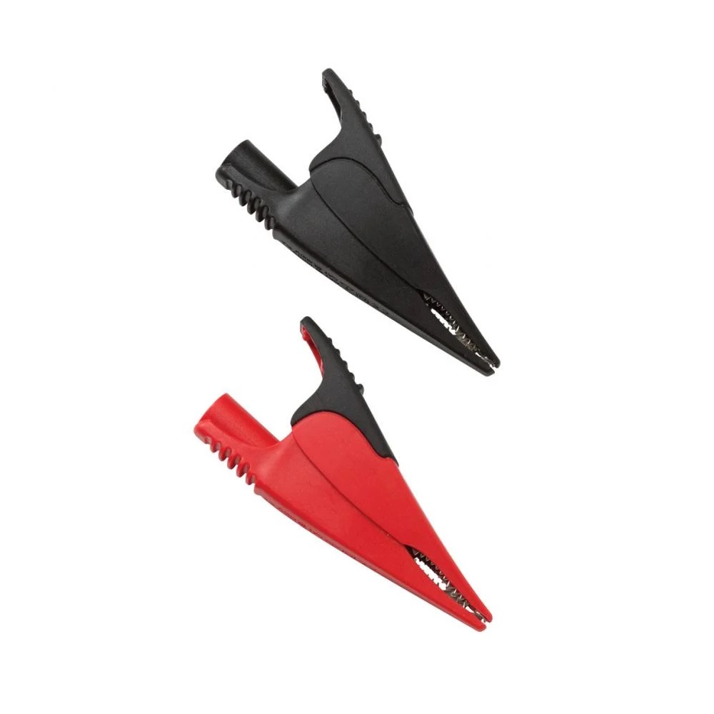 [AC285] Juego De Pinzas De Cocodrilo Tipo Mandibula Suregrip Para Usar Con Cables De Prueba Tl222 Y Tl224 Para Fluke-115/117/177/179/87V/289/1507/1587 Fluke 1610159