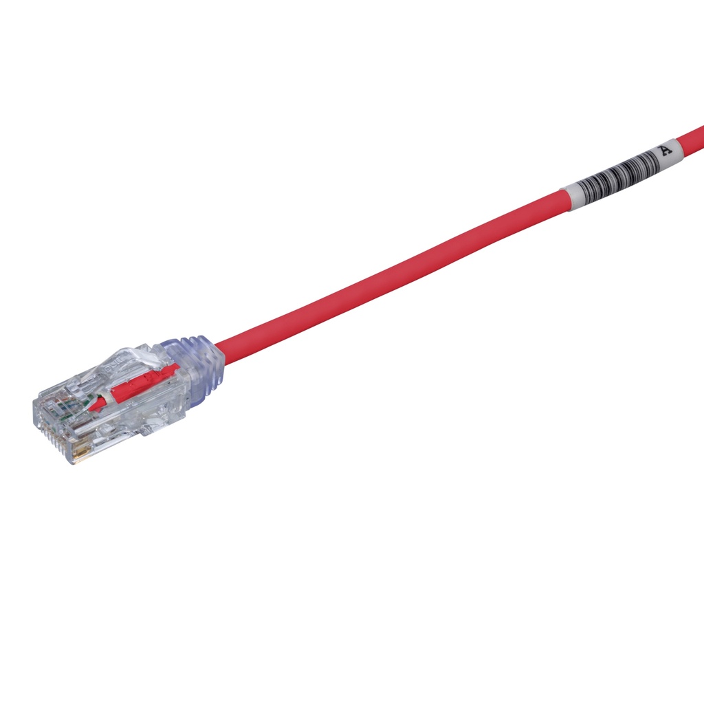 Patch Cord Categoria 6 3Mts Rojo Diametro Reducido 28 Awg Lszh Panduit