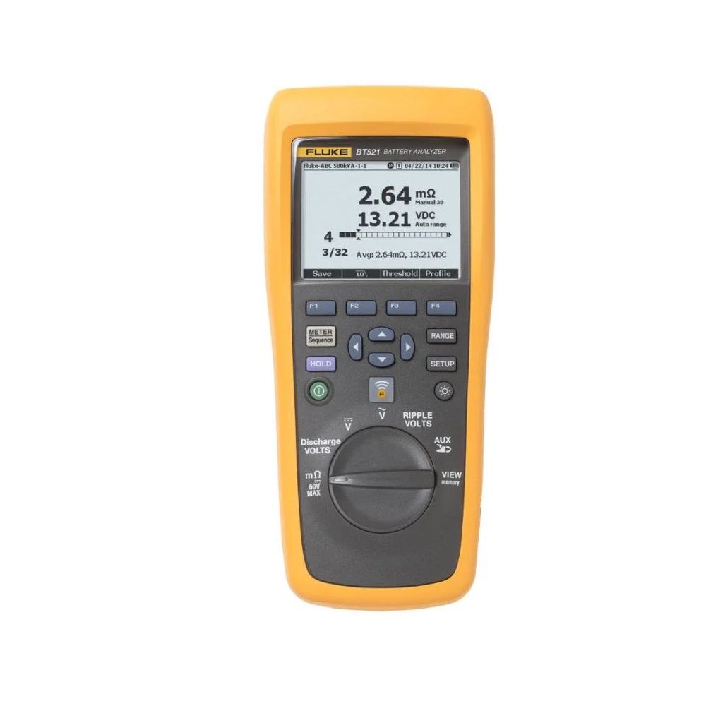 [FLUKE-BT521] Analizador De Baterias 1000V Dc 600V Ac Resistencia Corriente 400A Temperatura Pantalla Lcd Fluke 4489996