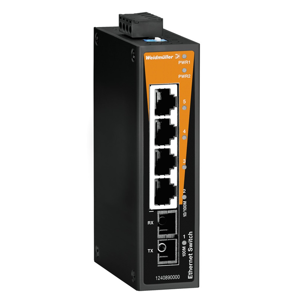 [IE-SW-BL05-4TX-1SC] Switch P/Riel No Administrable 4Xrj45 + 1Xsc Mt/Modo Ip30 Weidmuller _1240890000