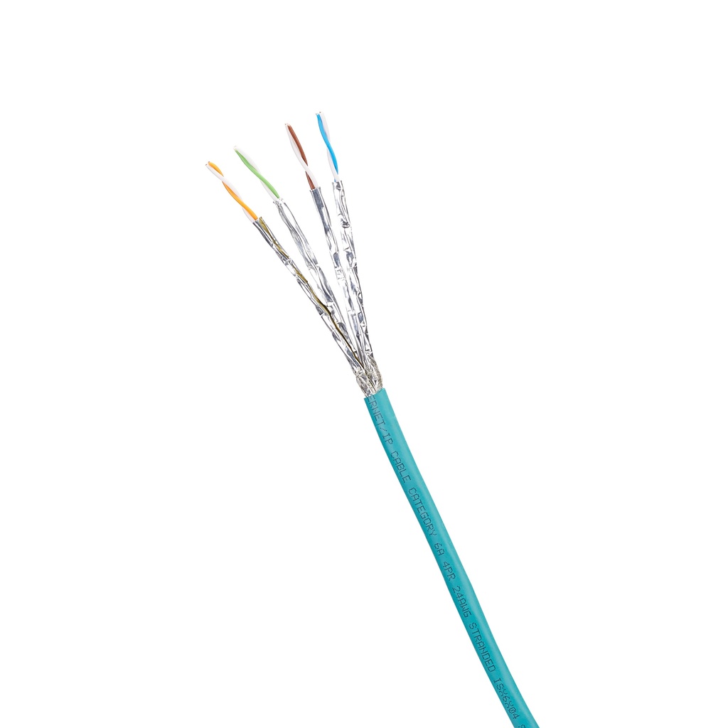 [ISX6X04ATL-LED] Cable S/Ftp Categoria 6A Industrial Frhf Pur Verde Azulado  X 500 Mts Panduit