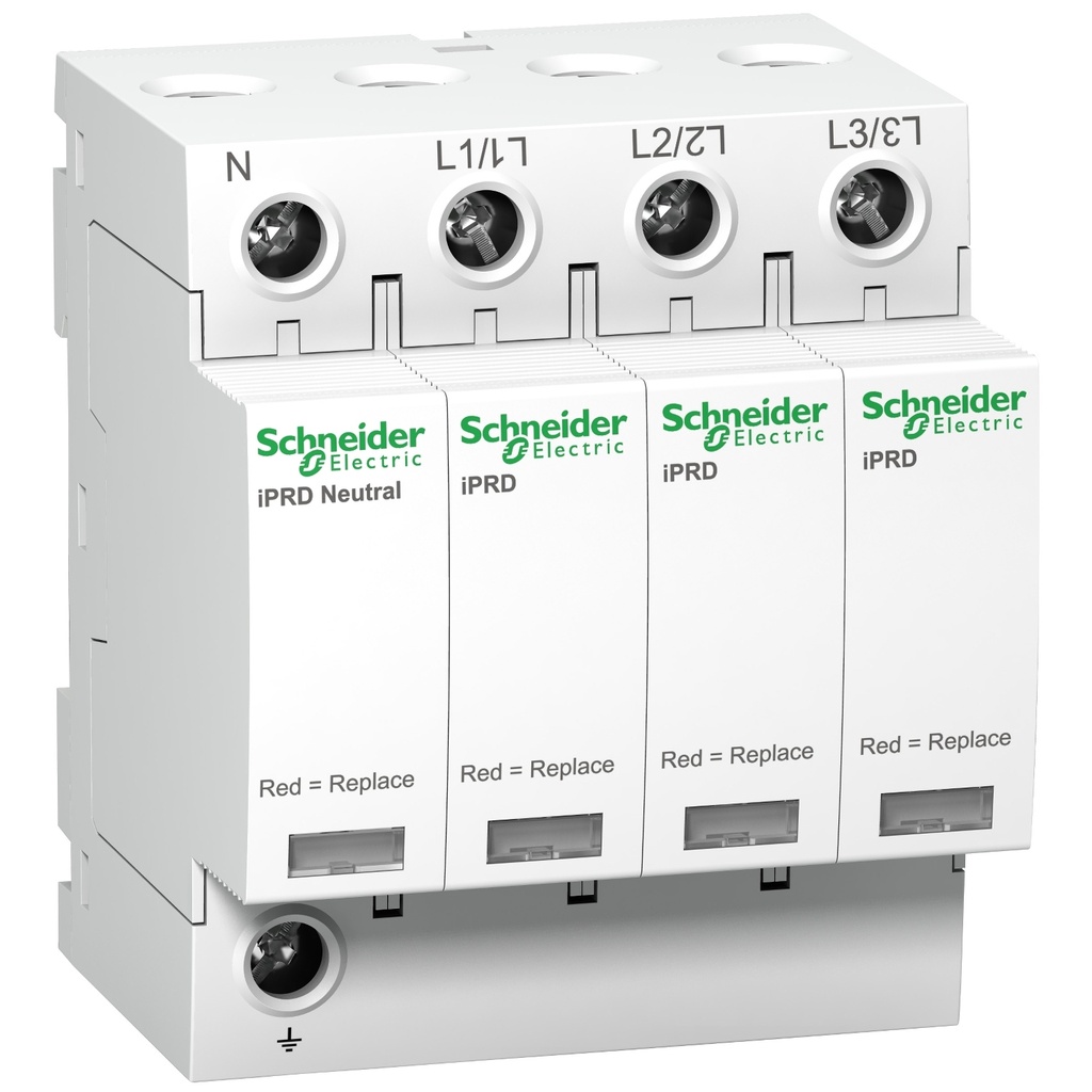 Supresor De Picos Modular 3P+N 230/400Va Imax 65Ka Iprd65R Con Transferencia Remota Schneider