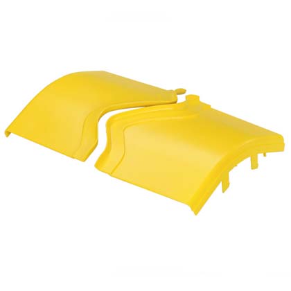 Tapa Angulo Vertical Exterior Fiberrunner 12X4 45G Amarillo Panduit