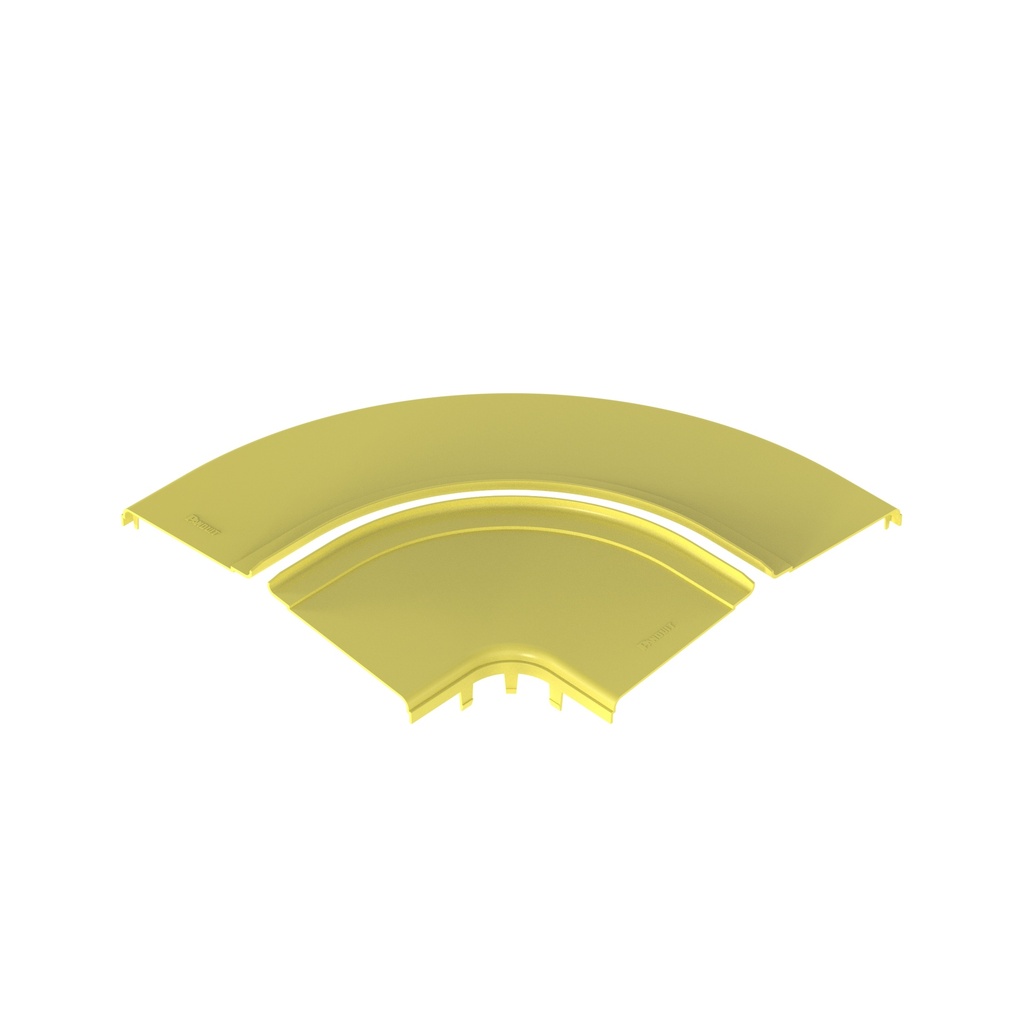 [FRRASC12LYL] Tapa Dividida Fiberrunner Angulo Horizontal 90G 12X4 Amarillo Panduit