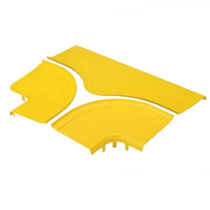 Tapa Dividida Para T Horizontal Fiberrunner 12X4 Amarillo Panduit