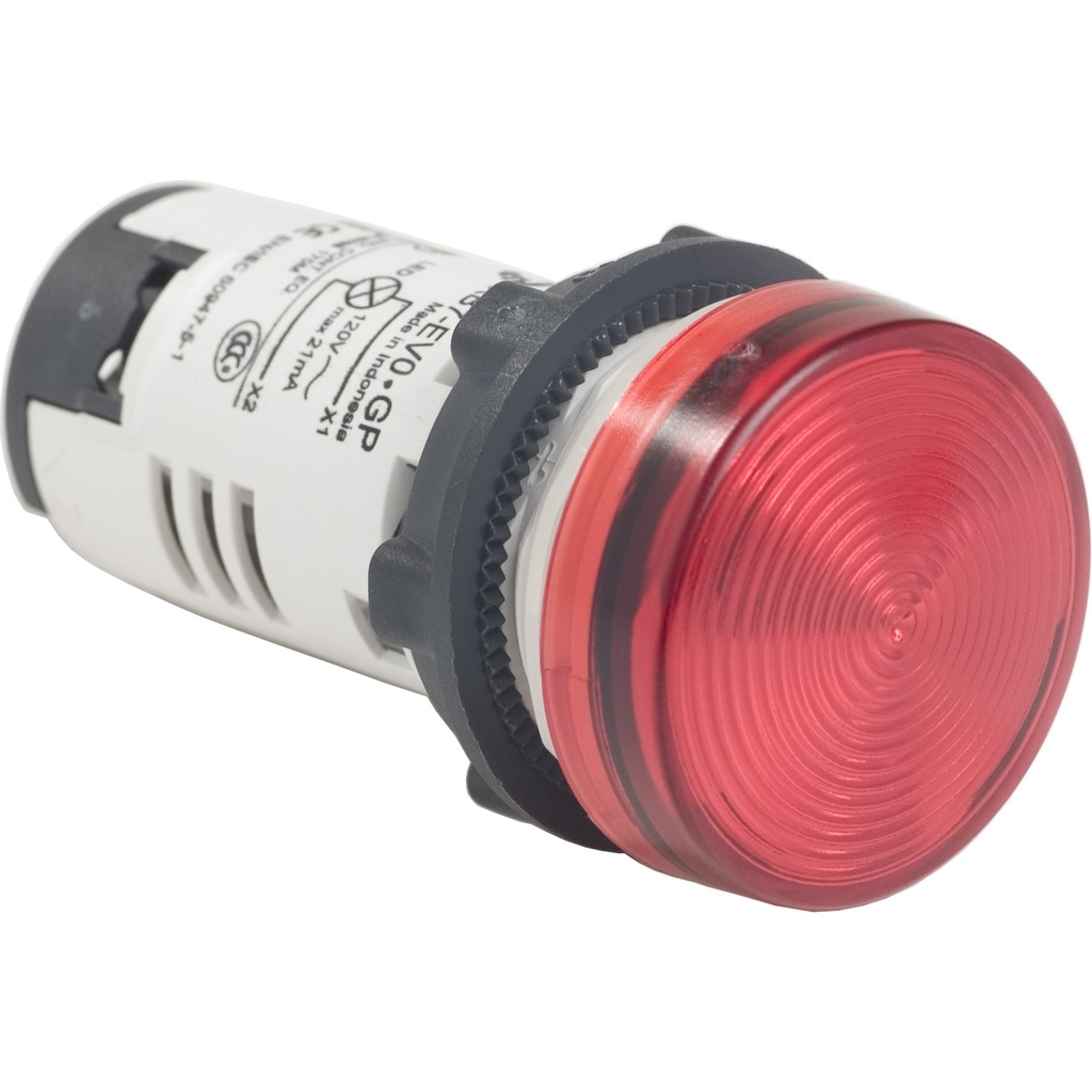 Piloto Led Rojo 120Vac 22Mm Plastico Ip65 Schneider