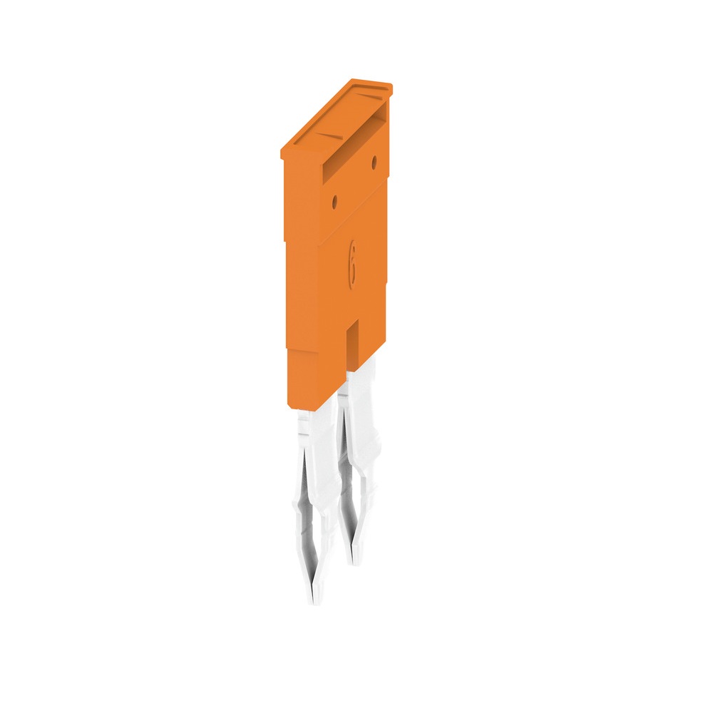 Puente 2 Polos P/Borna 6Mm 41A Naranja Weidmuller _1985740000