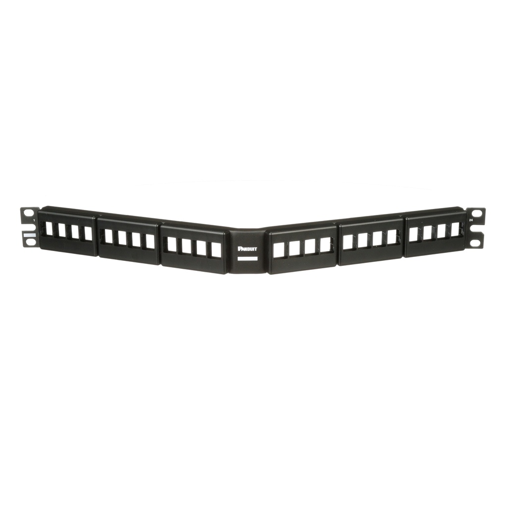 [NKFPA24] Herraje Panduit P/Patch Panel Angulado Placa Plastica 24 Espacios Netkey