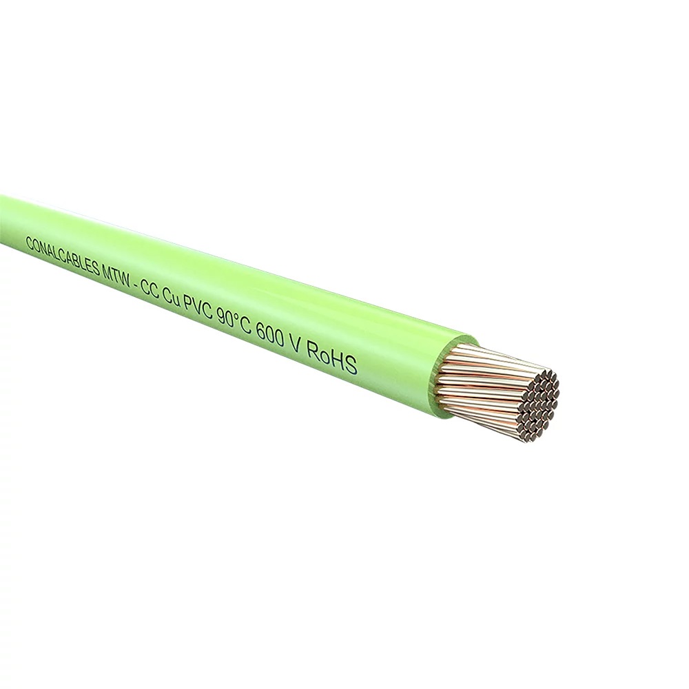 [CV8AZ] Cable Mtw 8Awg Azul Monopolar Mtw 90 Grados 600V Conalcable