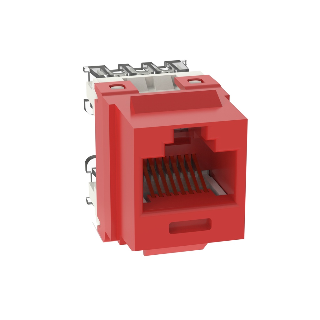 [NK688MRD] Toma Rj45 Categoria 6 Impacto 110 Rojo Netkey Panduit
