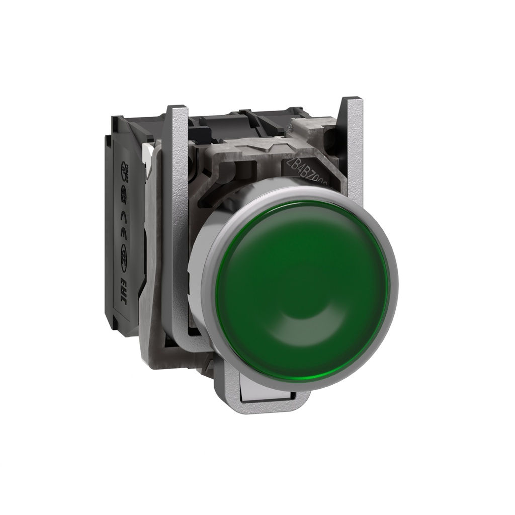 [XB4BW33M5] Pulsador Luminoso Verde 22Mm Con Retorno Led 240Vac 1Na+1Nc Ip69 Ik06 Harmony Schneider