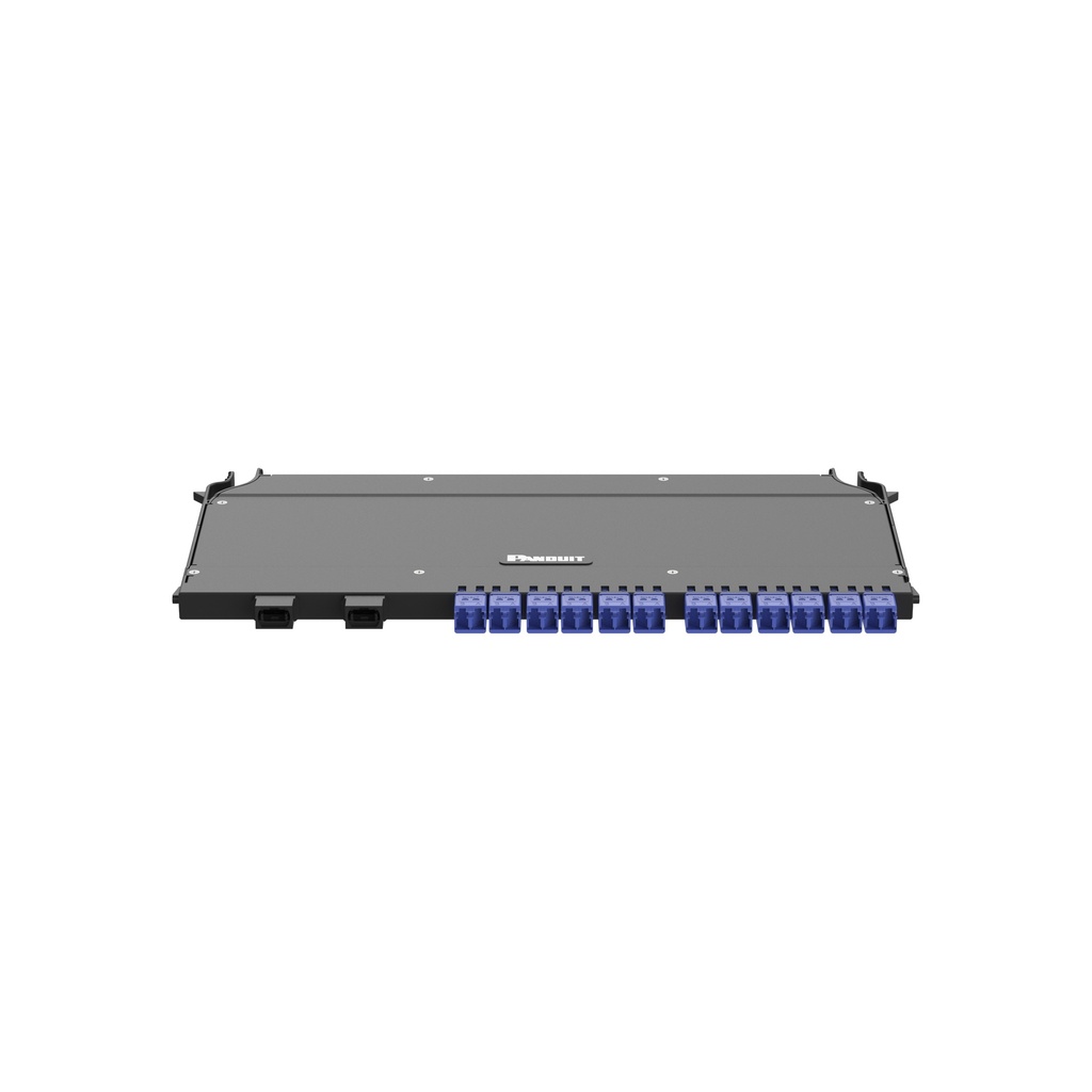 [FDC9N-24-10ASLH] Cassette Para Flexcore Odf Acceso Frontal 24F Os2 Lc Upc Duplex A 2X Mpo-12 Metodo A /  Il Estandar Mano Izquierda Panduit