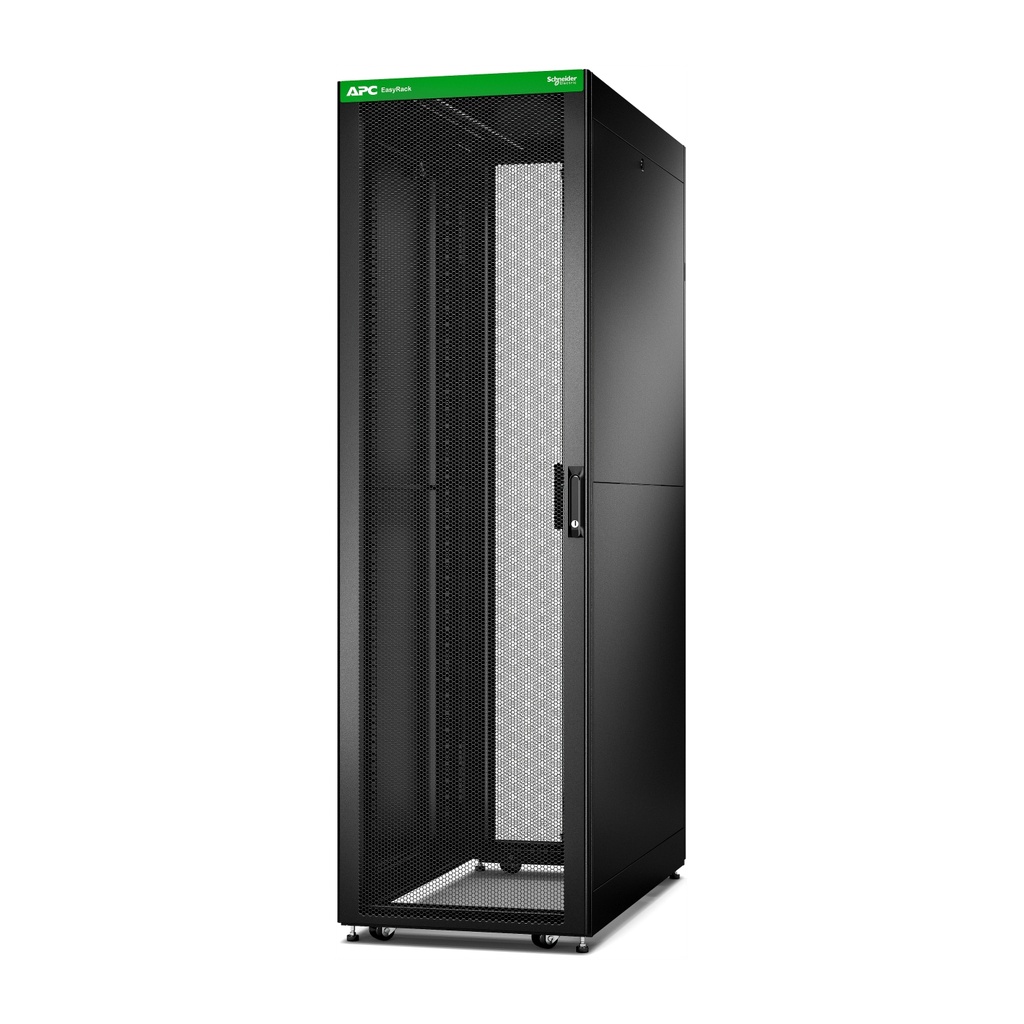 [ER6212] Gabinete Piso 42Ru 60X110X199Cm Axpxal Armado Negro Con Ruedas Easy Apc Schneider