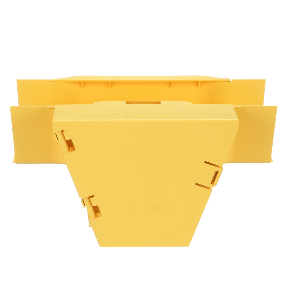 [FRVT4X4LYL] Te Vertical Fiber Runner 90° 4X4 Amarilla Con Bisagras Panduit