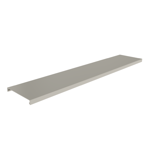 [T-100.07] Tapa Para Canaleta Gris 100Mm X 2 Mts Gris U23X Unex