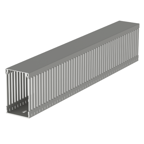 [100.60.77] Canaleta 60Bx100A Mm Gris Ranurada Tramo X 2 Mts U23X Unex