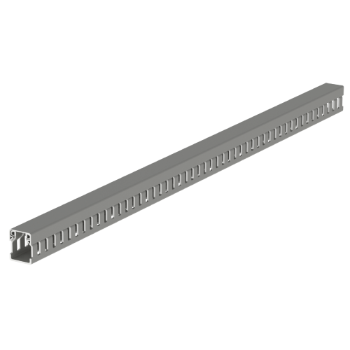 [25.20.77] Canaleta 20Bx25A Mm Gris Ranurada Tramo X 2 Mts U23X Unex 25.20.77
