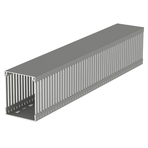 [100.80.77] Canaleta 80Bx100A Mm Gris Ranurada Tramo X 2 Mts U23X Unex