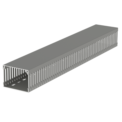 [60.80.77] Canaleta 80Bx60A Mm Gris Ranurada Tramo X 2 Mts Gris U23X Unex