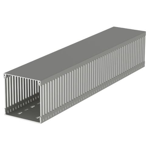 [100.100.77] Canaleta 100Bx100A Mm Gris Ranurada Tramo X 2 Mts U23X Unex