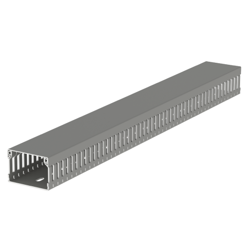 [40.60.77] Canaleta 60Bx40A Mm Gris Ranurada Tramo X 2 Mts U23X Unex 40.60.77