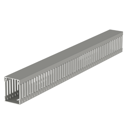 [60.40.77] Canaleta 40Bx60A Mm Gris Ranurada Tramo X 2 Mts U23X Unex 60.40.77