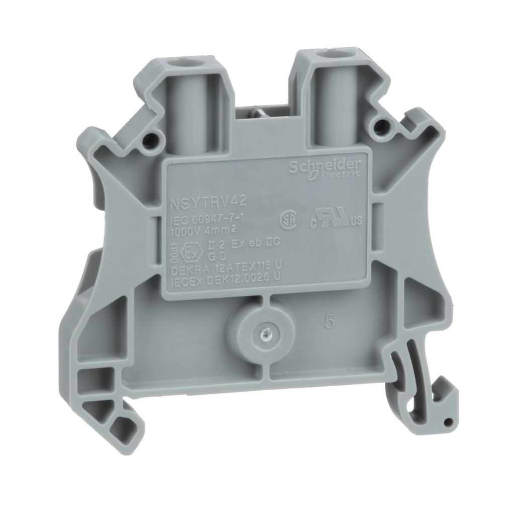 Borna 26-10Awg Tornillo Paso 4Mm2 32A Gris Schneider