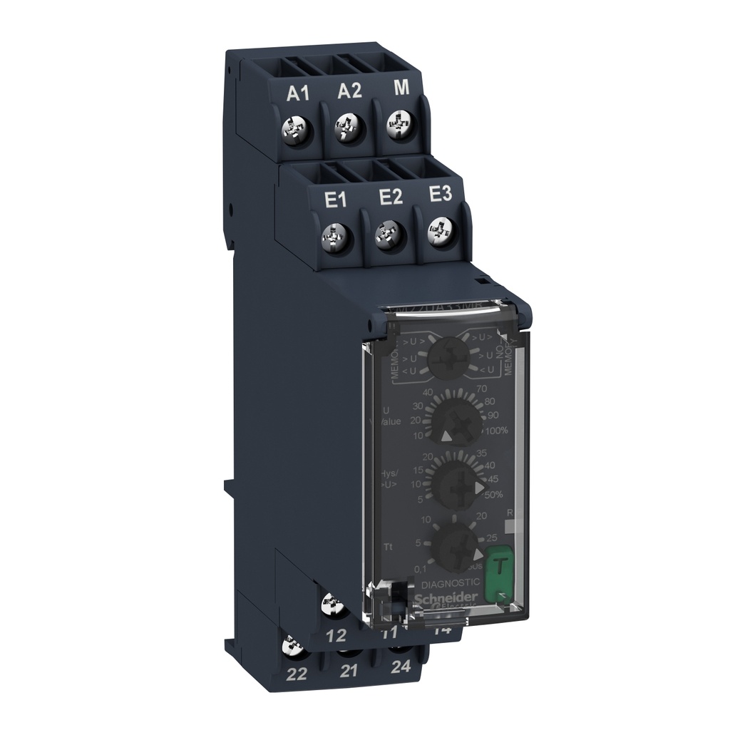 Rele Control De Sub-Sobre Tension Tem 0.1/30Seg 15-500Vac/Dc 8A Schneider